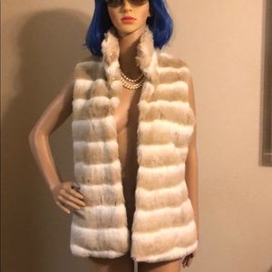 Faux fur vest